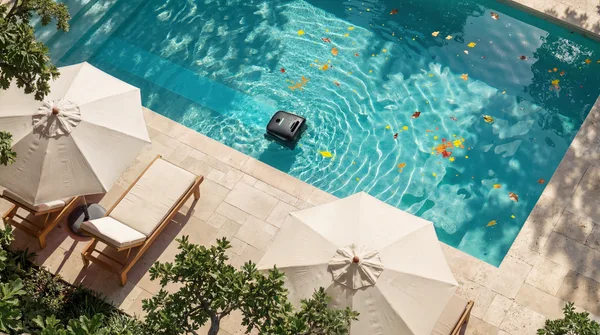 Robot Beatbot en action dans une piscine